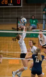 Volleyball Heads Home After Sweep Of Akron Image