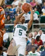 Myers Records Third Double-Double in 82-67 Loss to Bowling Green Image