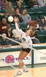 Volleyball Opens Home Slate With Sweep Of No. 14 MTSU Image