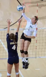 Volleyball Rolls NIU In DeKalb, 3-1 Image