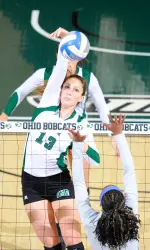 @Ohio_Volleyball Sweeps Akron On Senior Night Image
