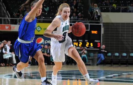 Weatherspoon's Double-Double Leads @OhioWBasketball Past High Point, 76-48 Image
