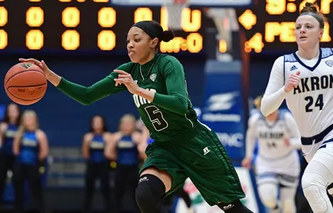 Weatherspoon's Career Day Leads @OhioWBasketball Past Akron, 85-69 Image