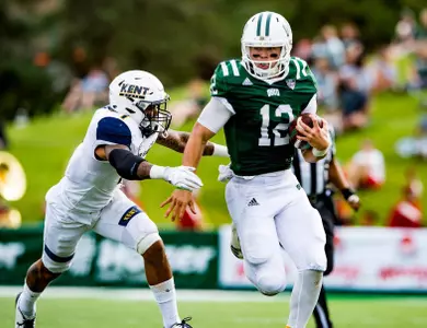 Ohio Football Earns Ninth-Consecutive Season Of Bowl Eligibility With 48-3 Win Over Kent State Image