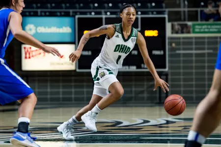 Defense Leads Ohio Women's Basketball Past Notre Dame College, 93-37 Image
