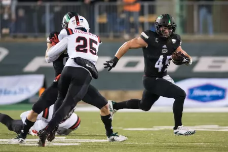 Ohio Football Blasts Ball State Behind Dominant Rushing Attack Image