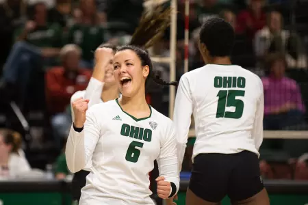 No. 7 Ohio Volleyball Sweeps No. 6 Northern Illinois In 2018 MAC Championship First Round Match Image