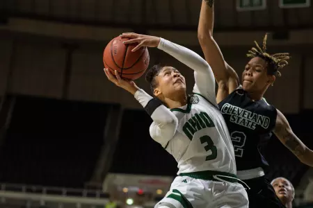 Ohio Women's Basketball Fends Off Cleveland State, Improves To 6-0 Image