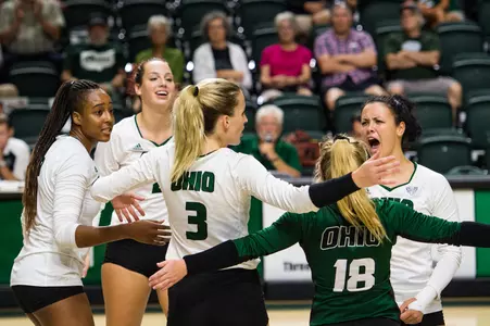 Ohio Volleyball Rallies Past Samford, 3-2, in Bobcat Invitational Presented by Texas Roadhouse Opener Image