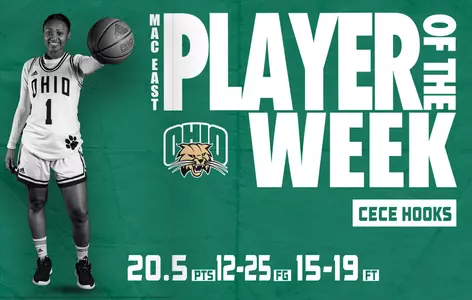 Ohio Women's Basketball's Johnson Named MAC East Player of the Week Image