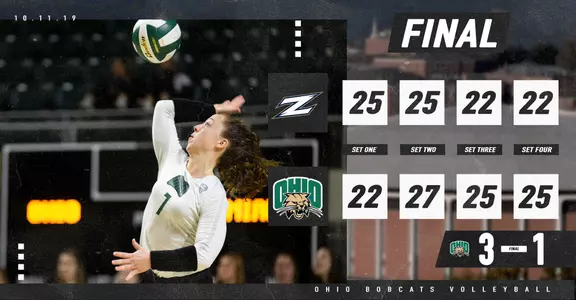 Ohio Volleyball Takes Down Akron, 3-1 Image