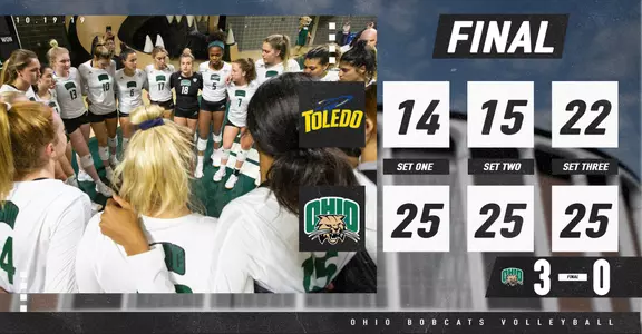 Ohio Volleyball Sweeps Toledo Image