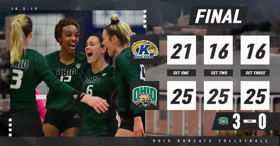 Stephens Reaches 1,000 Career Kills as Ohio Volleyball Sweeps Kent State Image