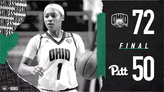 Ohio Women's Basketball Takes Down Pittsburgh, 72-50 Image