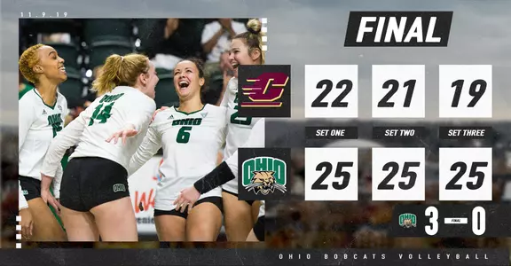 Ohio Volleyball Sweeps Central Michigan Image