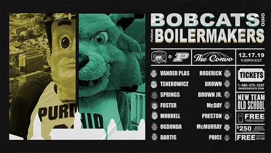 Ohio Men's Basketball Welcomes Purdue for Nationally Televised Matchup on Tuesday Image
