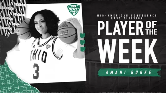 Ohio Women's Basketball's Burke Named MAC East Player of the Week Image