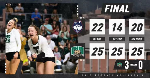 Ohio Volleyball Earns Second Sweep of Bobcat Invitational Over UConn Image