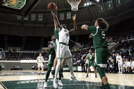 Ohio Men's Basketball Overcomes Slow First Half to Defeat Eastern Michigan, 60-58 Image