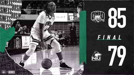 Johnson's Career Night Pushes Ohio Women's Basketball to Win at NIU, 85-79 Image
