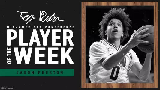 Preston Earns MAC Weekly Honor for the Fourth Time This Season Image
