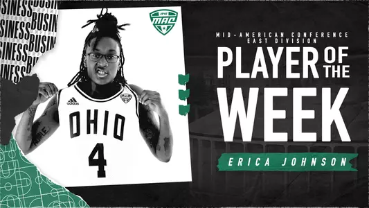 Ohio Women's Basketball's Johnson Named MAC East Player of the Week Image