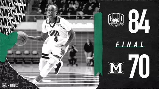 Ohio Women's Basketball Defeats Miami, 84-70 Image