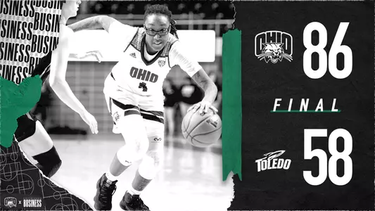 Ohio Women's Basketball Takes Down Toledo, 86-58 Image