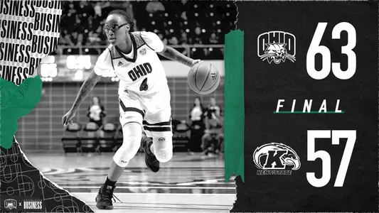 Ohio Women's Basketball Defeats Kent State, 63-57 Image
