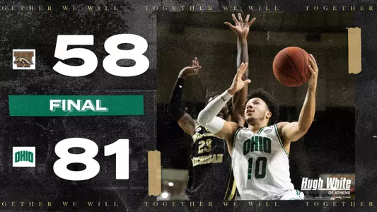 Sears Powers Ohio Men's Basketball to Big Win Over Western Michigan Image