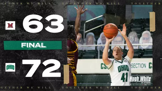 Ohio Women's Basketball Wins Battle of the Bricks at Miami, 72-63 Image
