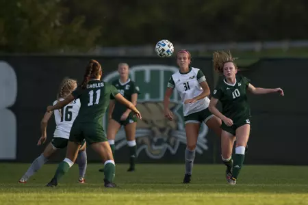 women's soccer defends