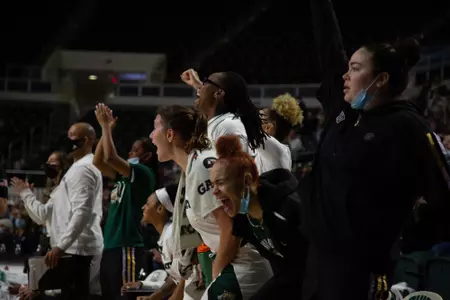 women's team celebrates