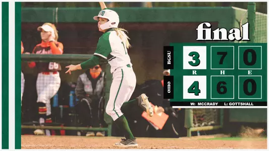 Vaughn's Walk-Off Leads Ohio Softball to 4-3 Win Over BGSU Image