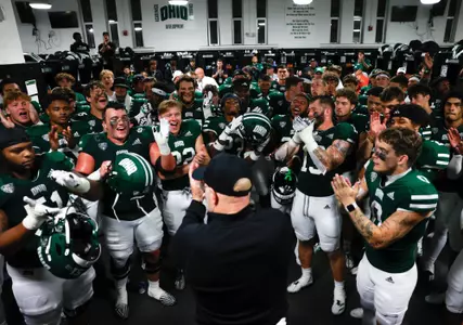 Ohio football celebrating victory over SOUTH ALABAMA | Sept. 7, 2024
