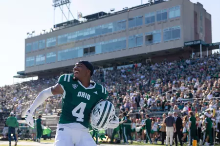 Rickey Hyatt Jr. after Homecoming and Senior Day victory | Oct. 18, 2025