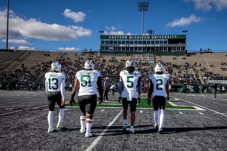 2025 captains prior to EMU game | Oct. 25, 2025
