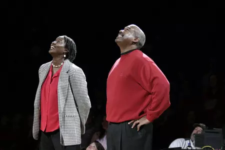 Tracey Hall Jersey Retirement Ceremony