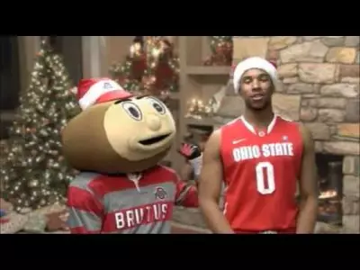 Brutus & Jared Sullinger Say Have a Happy Holidays Buckeyes!