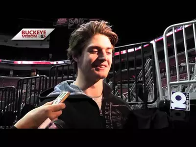 Ohio State Men’s Hockey Defenseman Sam Jardine Meets with Media