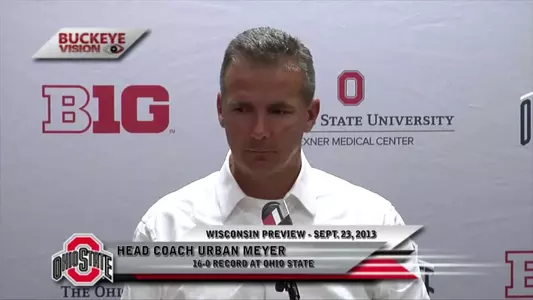 Coach Meyer, Grant & Linsley Preview Wisconsin
