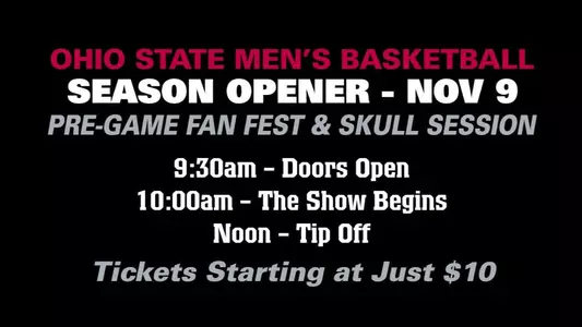 Saturday Is Game Day … Nov. 9 Ohio State Men’s Hoops Home Opener