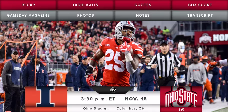 Buckeyes Send Seniors Off with 52-14 Win Over Illinois