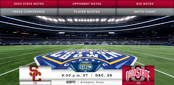 Ohio State vs. USC at Goodyear Cotton Bowl Classic