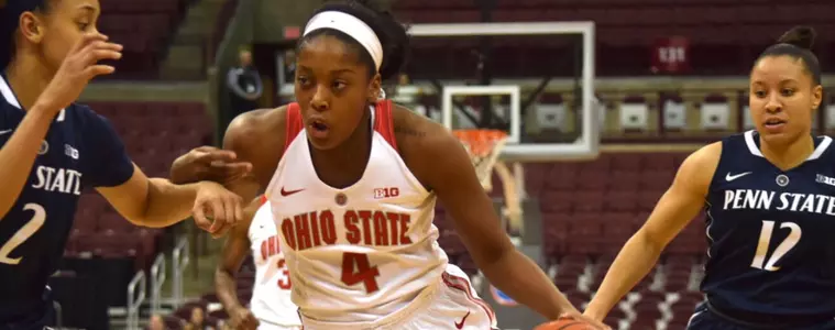 No. 14 Ohio St. women win 6th straight, 87-72 over Penn St.