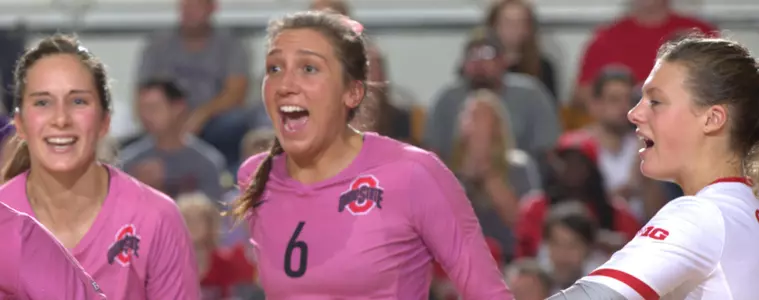 Buckeyes Handle Rutgers in Straight Sets