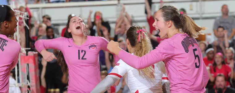 Buckeyes Cruise Past Northwestern in Three Sets