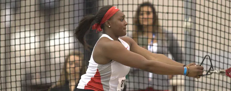 Olatoye, Zedella Take Second Place in Weight Throw