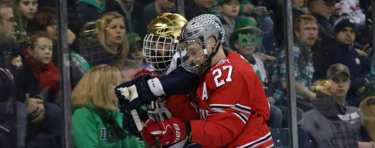 No. 5/4 Ohio State Falls to No. 3 Notre Dame Irish in Overtime in B1G Tourney Title Game