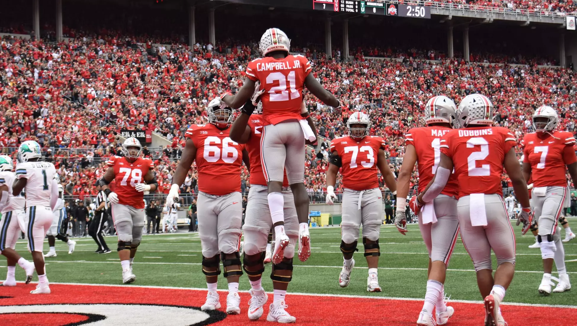 Buckeyes Dominant in 49-6 Win Over Tulane